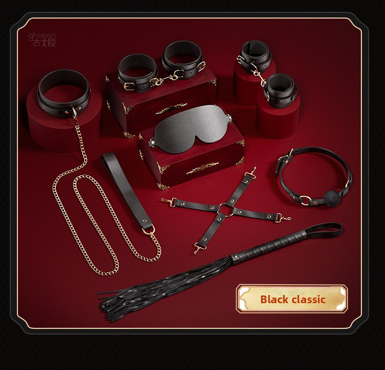 SM props set high-end female bondage nipple clamps couples flirting toys couple bondage set adult sex toys - copy