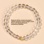 Wholesale natural white crystal aquamarine bracelet fresh classic round beads ladies bracelet network hot jewelry customization