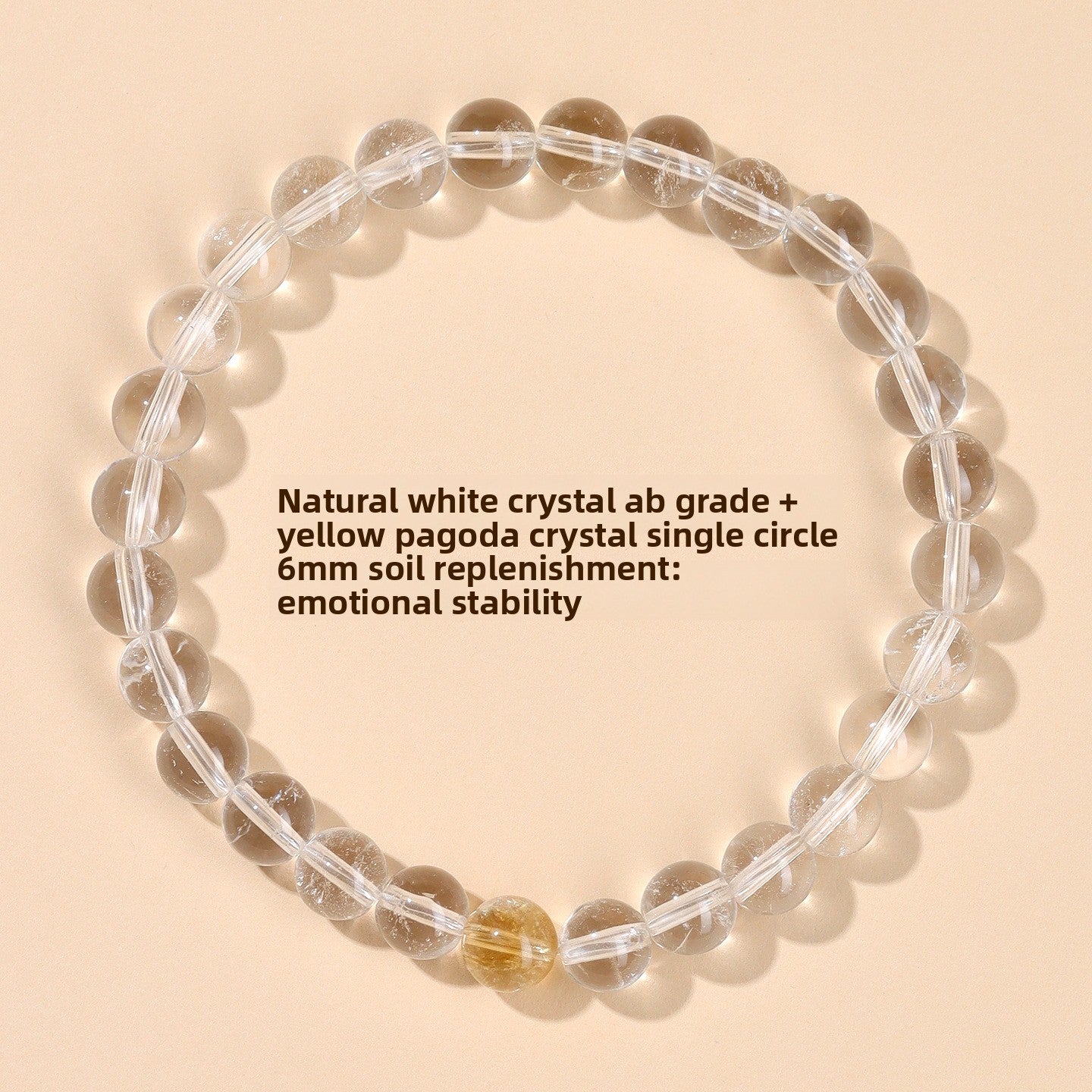 Wholesale natural white crystal aquamarine bracelet fresh classic round beads ladies bracelet network hot jewelry customization