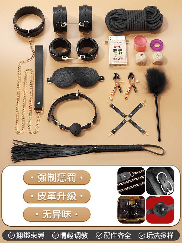 SM props set high-end female bondage nipple clamps couples flirting toys couple bondage set adult sex toys - copy