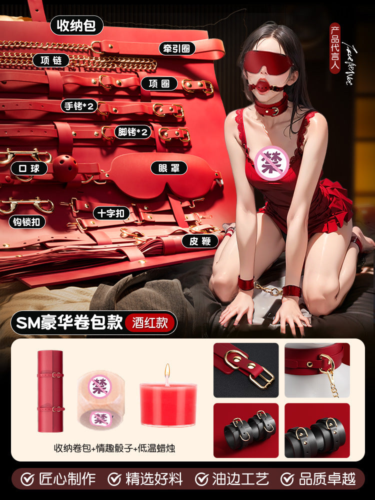 SM props set high-end female bondage nipple clamps couples flirting toys couple bondage set adult sex toys - copy