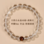 Wholesale natural white crystal aquamarine bracelet fresh classic round beads ladies bracelet network hot jewelry customization
