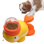 Cross-Border Hot New Product Little Yellow Duck Pet Dog Feeder Self-Pleasure Toy Feeder Automatic Feeder