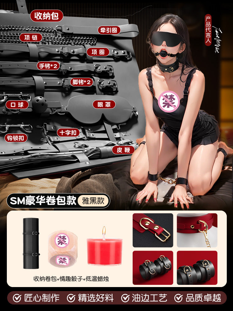 SM props set high-end female bondage nipple clamps couples flirting toys couple bondage set adult sex toys - copy