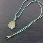 Natural citrine nine-tail Fox necklace men's and women's light luxury simple Fox pendant jewelry