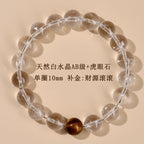 Wholesale natural white crystal aquamarine bracelet fresh classic round beads ladies bracelet network hot jewelry customization