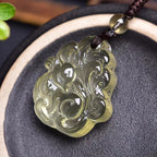 Natural citrine nine-tail Fox necklace men's and women's light luxury simple Fox pendant jewelry