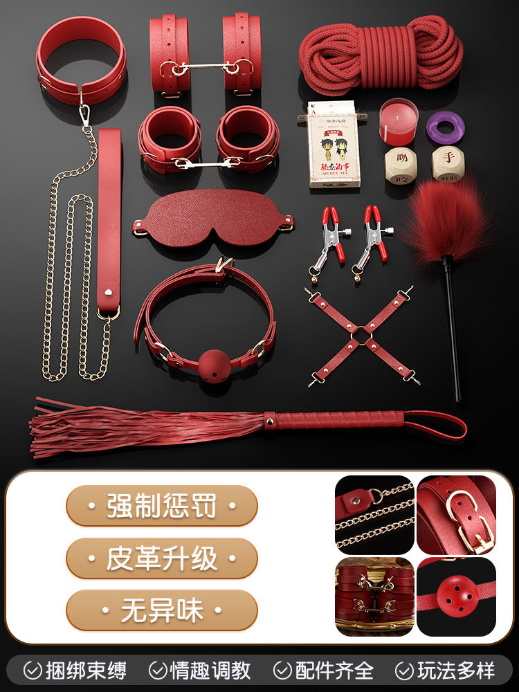 SM props set high-end female bondage nipple clamps couples flirting toys couple bondage set adult sex toys - copy