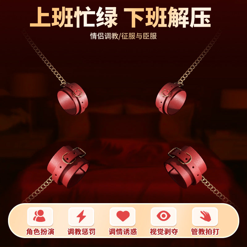 SM props set high-end female bondage nipple clamps couples flirting toys couple bondage set adult sex toys - copy