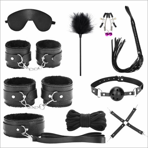SM props set high-end female bondage nipple clamps couples flirting toys couple bondage set adult sex toys - copy