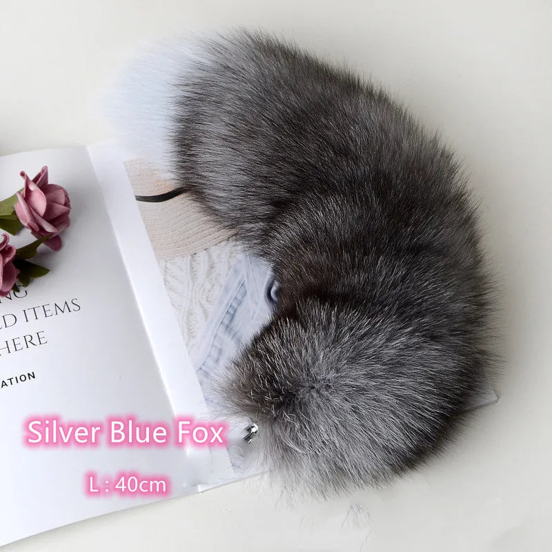 Separable Metal Anal Plug Real Fox Tail Role Play Butt Plug Anal Sex Tail Adult Products Sex Toy for Woman Couples Men Sexy Shop