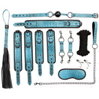 14pcs New Leather Bundle Set Adult Sex Toy SM Set Sexy Handcuffs, Feet Cuffs, Eye Mask Storage Bag, Couple Game Accessories