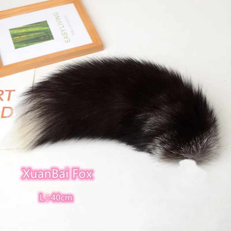 Separable Metal Anal Plug Real Fox Tail Role Play Butt Plug Anal Sex Tail Adult Products Sex Toy for Woman Couples Men Sexy Shop