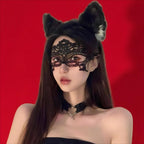 【2E】 Seductive Cat Ear Lace Eye Mask